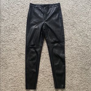 Zara Faux Leather Skinny Pants